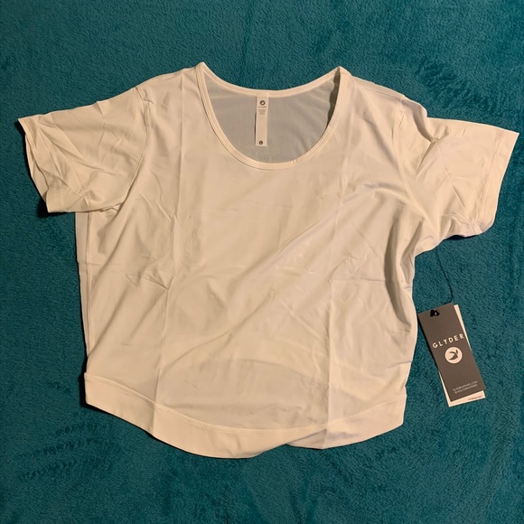 Glyder Subtle Crop Top : Ivory - Picture 3 of 4
